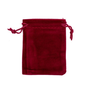 Sac cadeau velours bordeaux XS -- 7x9cm
