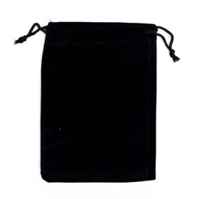 Sac cadeau velours noir S -- 10x14cm