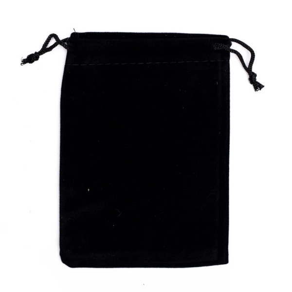 Sac cadeau velours noir S -- 10x14cm