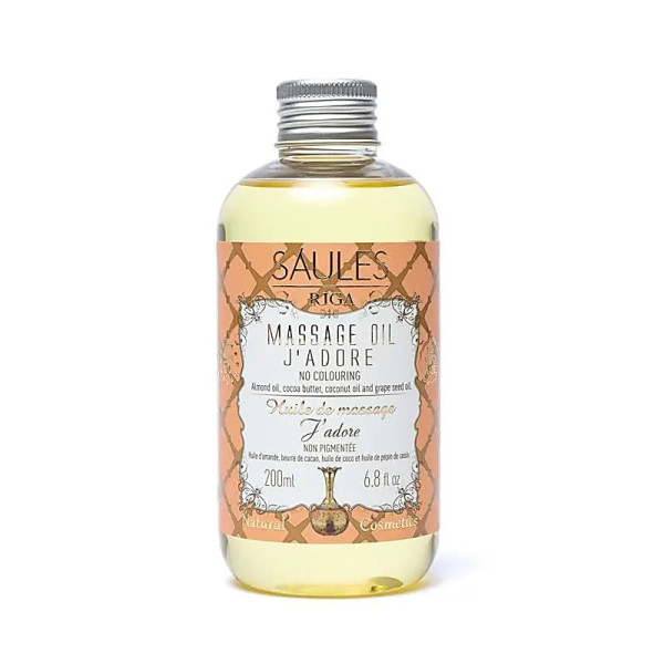Huile de massage naturelle J'adore -- 200ml