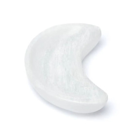 Coupelle en forme de lune en sélénite -- ±13x6x3cm
