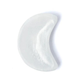 Coupelle en forme de lune en sélénite -- ±11x5x2,5cm