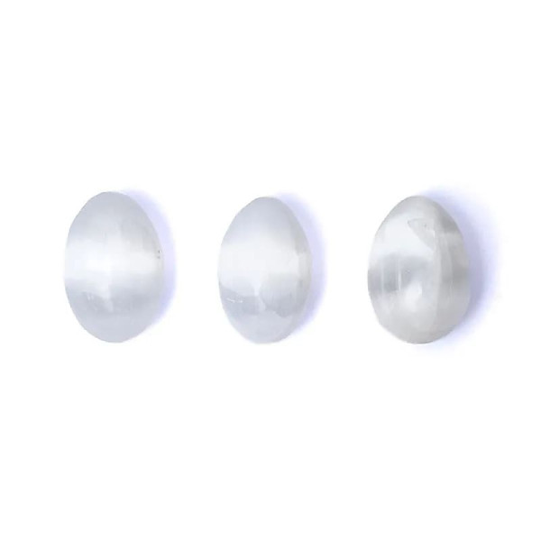 Œuf en sélénite -- ±6cm