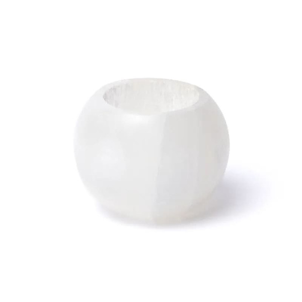 Bougeoir en sélénite - ±7x4,5cm