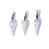 Pendentif spirale en sélénite -- ±4cm