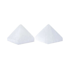Pyramide de sélénite -- ±5cm