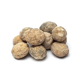 Géode de calcite (intacte) 10-12 pcs -- ±50-100g p/kg