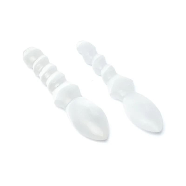 Athamé en spirale de sélénite -- ±15x4x2cm