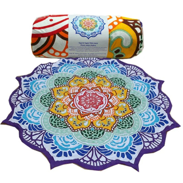 Serviette de plage 7 chakra -- 450-550 g； 150 cm
