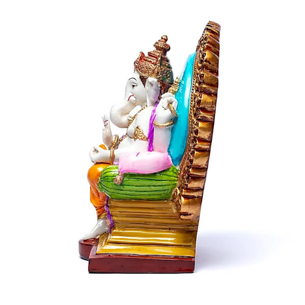 Ganesh sur trône -- 28x23cm