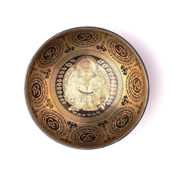 Bol chantant gravé au laser Ganesha -- ±1400-1600 g ； ±22-24 cm