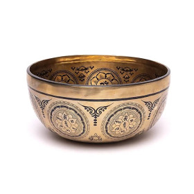 Bol chantant gravé au laser Shiva -- ±1400-1600 g ； ±22-24 cm