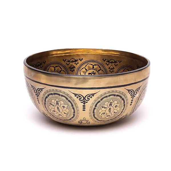 Bol chantant gravé au laser Shiva -- ±1400-1600 g ； ±22-24 cm