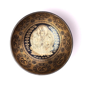 Bol chantant gravé au laser Lakshmi -- ±1400-1600 g ； ±22-24 cm