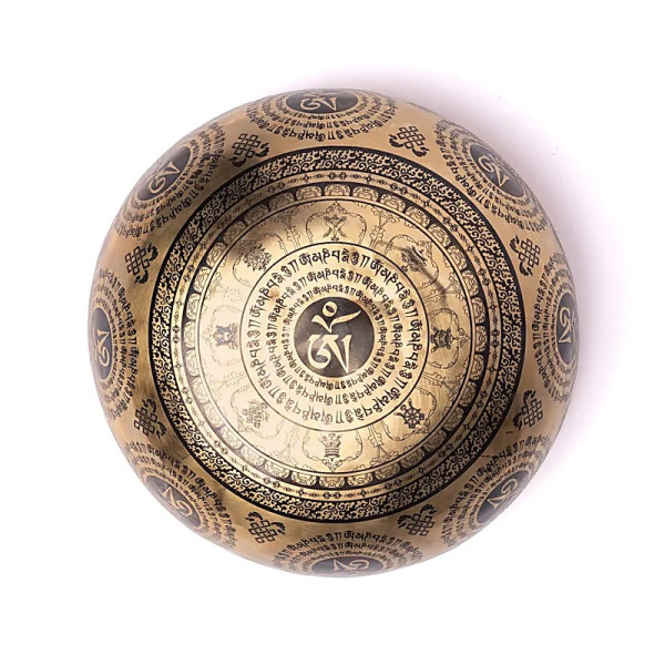 Bol chantant gravé au laser Lakshmi -- ±1400-1600 g ； ±22-24 cm