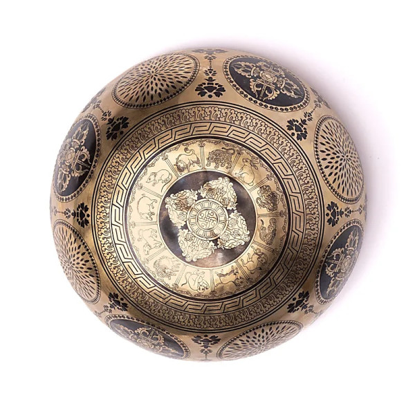 Bol chantant gravé au laser Arbre de Vie -- ±1400-1600 g ； ±22-24 cm