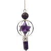 Pendule Merkaba 3 Pierres en Améthyste