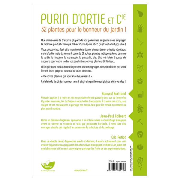 Purin d'ortie & cie - 32 plantes pour le bonheur du jardin !