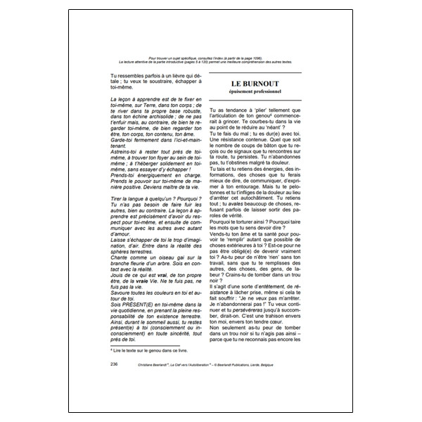 La Clef vers l'Autolibération - Encyclopédie de la psychosomatique