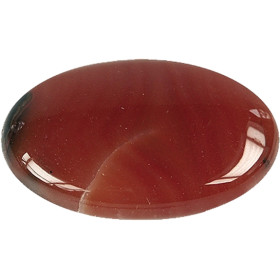 Galet Cornaline  Chauffée - Pièce de 3 x 4.5 cm