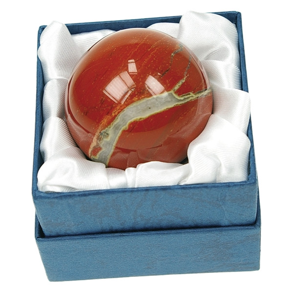 Sphère Jaspe Rouge - Pièce de 40 mm