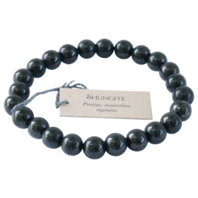 Bracelet Shungite Perles rondes 8 mm