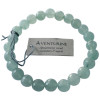 Bracelet Aventurine Verte Perles rondes facettées 8 mm