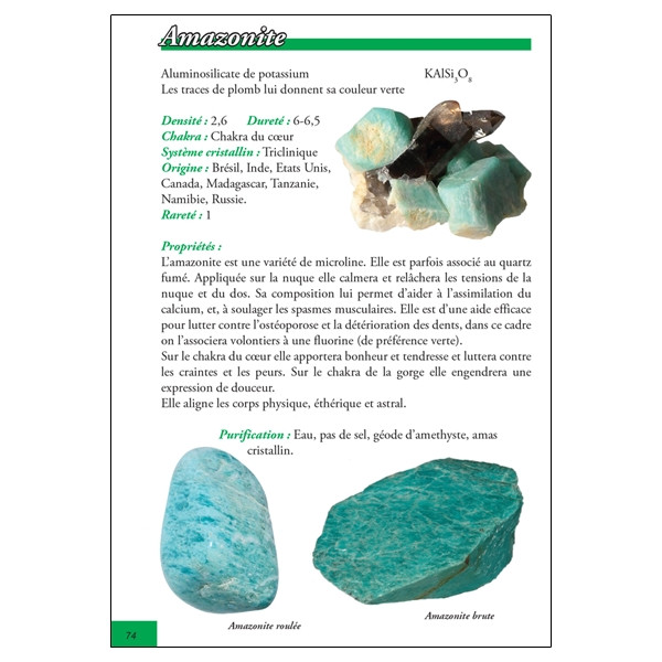 Propriétés énergétiques des pierres et des cristaux - Tome 1