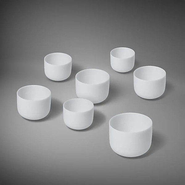 Bol chantant cristal Chakra set 2 avec 7 bols 432 Hz