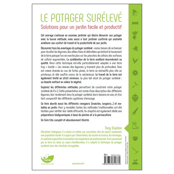 Le potager surélevé - Solutions pour un jardin facile et productif
