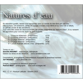 Natures d'eau - Relaxations guidées - CD