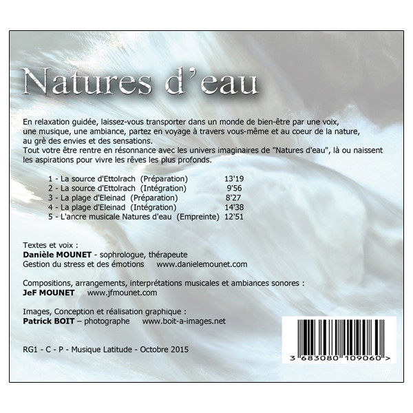 Natures d'eau - Relaxations guidées - CD