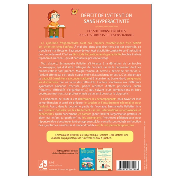 Déficit de l'attention sans hyperactivité - Des solutions concrètes pour les parents et les enseignants