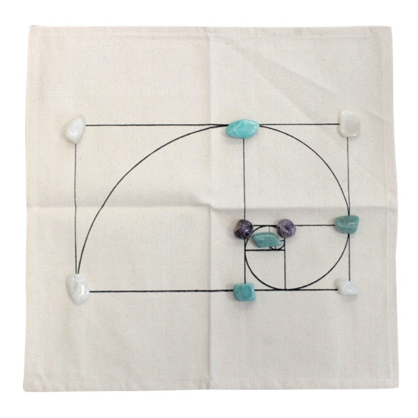 Tapis de Géométrie Sacrée - Spirale d'Or