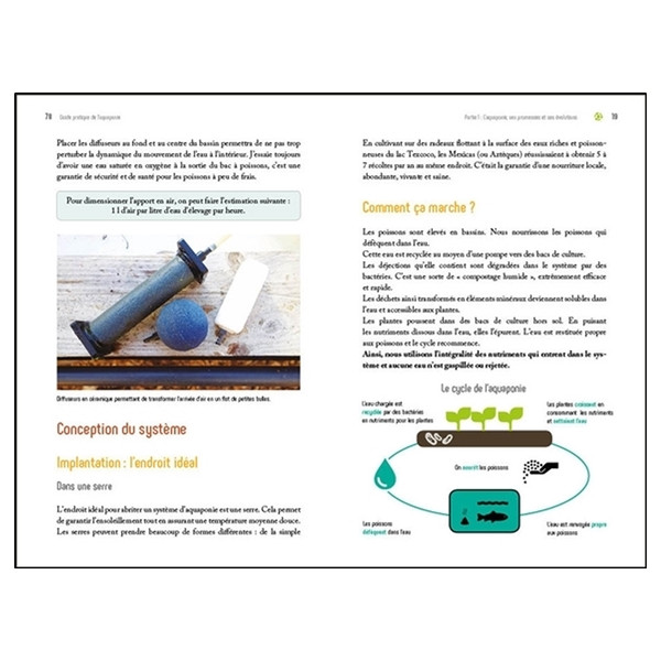 Guide pratique de l'aquaponie - Produire ensemble légumes et poissons - Construire sa propre installation