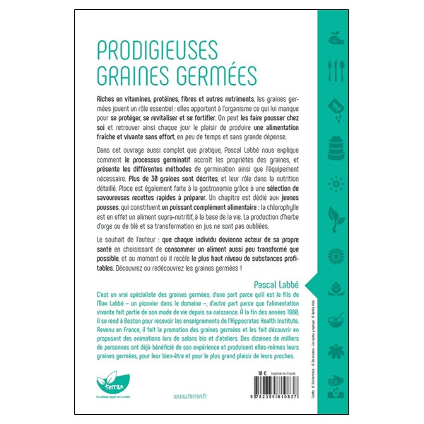 Prodigieuses graines germées - Découvrir leurs bienfaits pour la santé