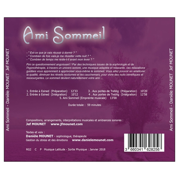 Ami Sommeil - Pour apprendre à apprivoiser le sommeil - CD