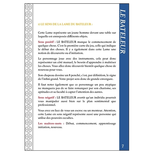 Comment tirer le Tarot de Marseille - Usage talismanique et médiumnique