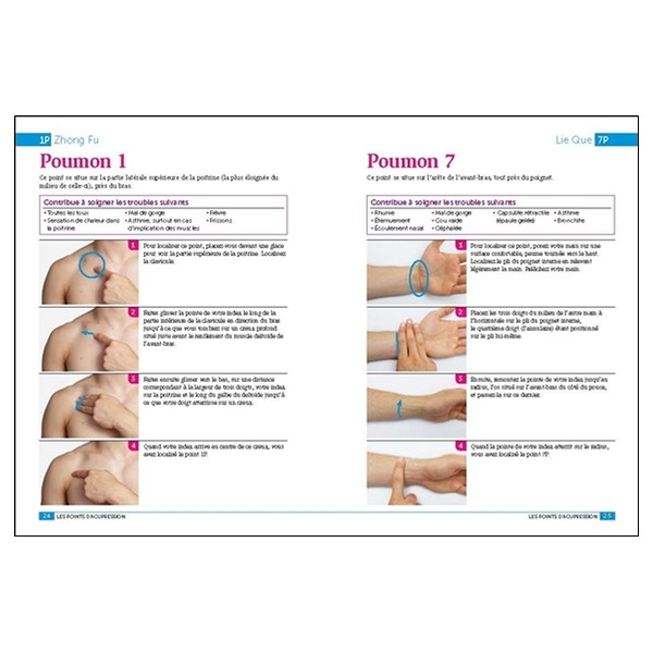 Acupression avec les huiles essentielles - Le guide visuel pour soulager 64 maux et maladies