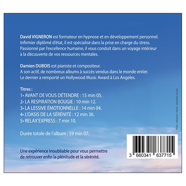 Serein'Hypnose - Retrouvez la sérénité grâce à l'hypnose - CD