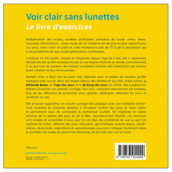 Voir clair sans lunettes - Le livre d'exercices - Plus de 30 exercices illustrés
