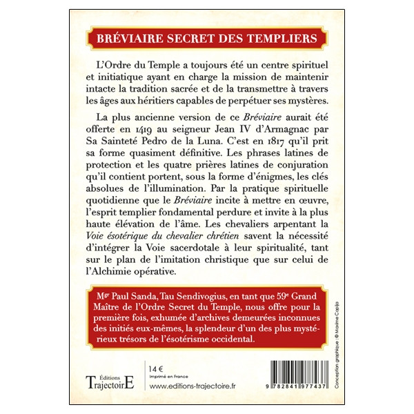 Bréviaire secret des Templiers