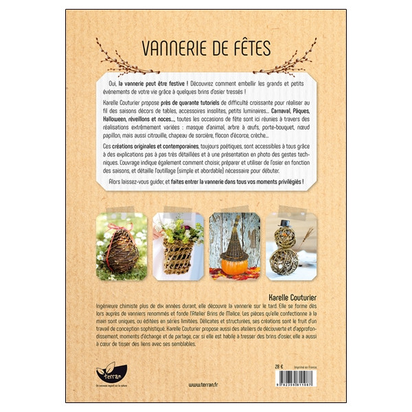 Vannerie de fêtes - Mariages, Noël, Pâques, Halloween... L'osier en toute saison