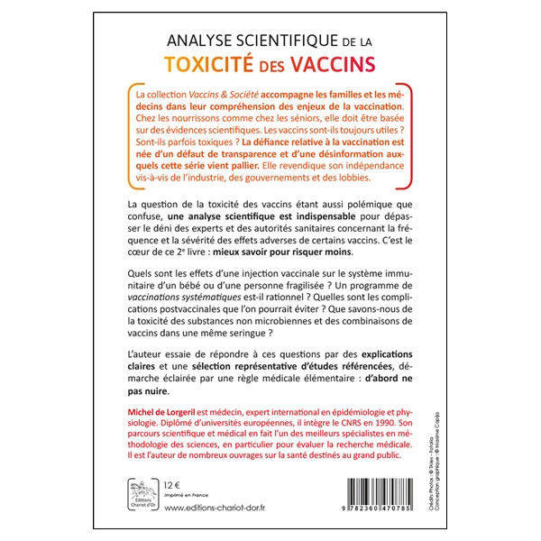 Analyse scientifique de la toxicité des vaccins - A l'intention des familles et de leurs médecins