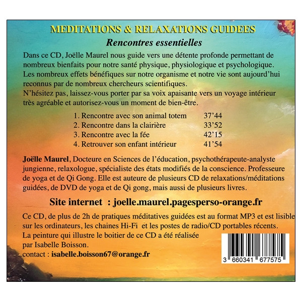 Méditations & relaxations guidées - Rencontres essentielles - CD