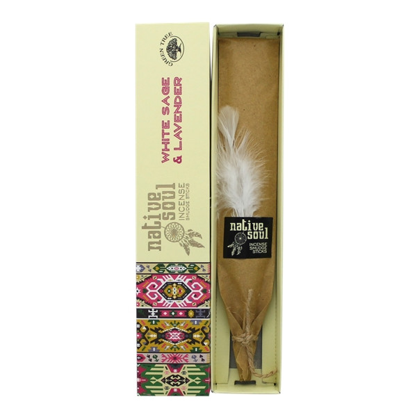 Encens Green Tree Native Soul Sauge Blanche & Lavande - 15 grs