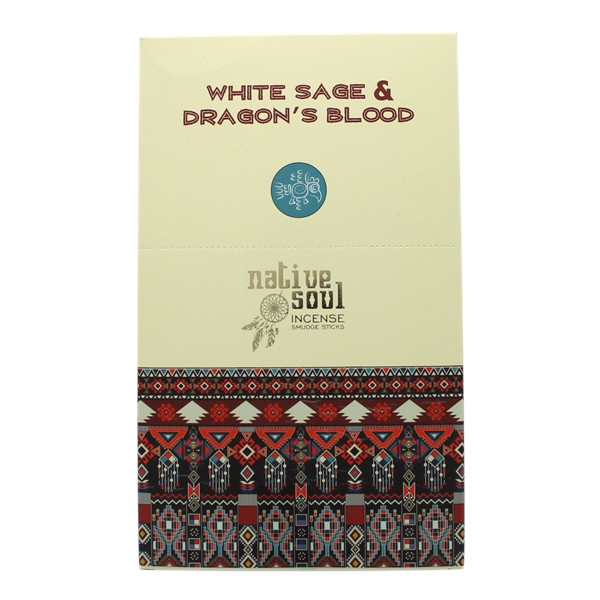 Encens Green Tree Native Soul Sauge Blanche & Sang de Dragon - 15 grs