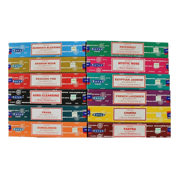 Assortiment Encens Satya 12 Fragrances