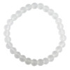 Bracelet Cristal de Roche Perles rondes 6 mm Mates