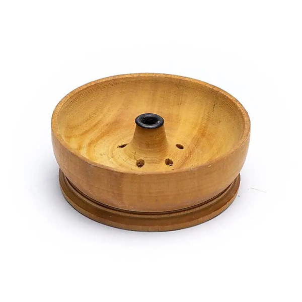 Brûle bâton d'encens coupelle en bois clair --26g
